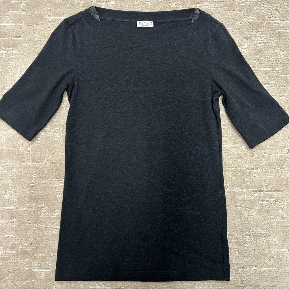 Brunello Cucinelli Charcoal Tee Women’s S
